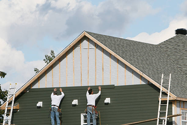 Professional Wood Siding technician working in Hillside, NJ